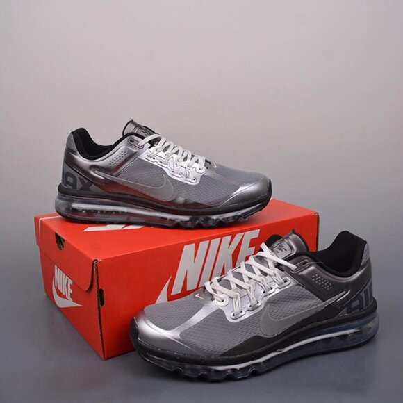 Nike Air Max 2013 Men's Shoes Silver - Picture 1 of 9